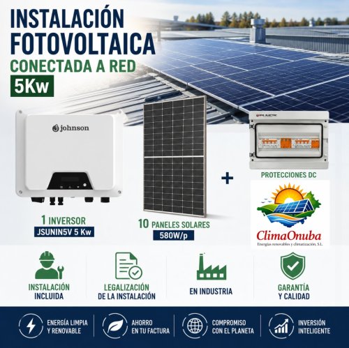 MONOFASICO 5 Kw vivienda conectado a red.