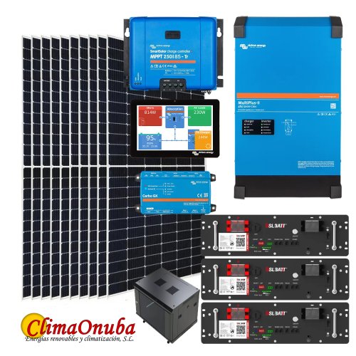 Instalacion fotovoltáica 5000 VA BSL 15.36 kW, vivienda aislada.