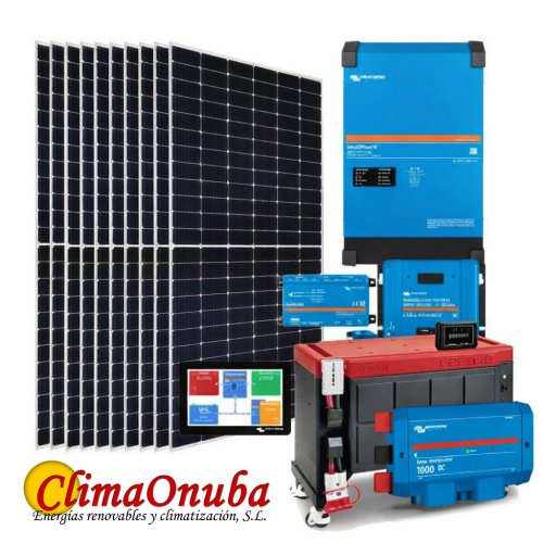 Instalacion fotovoltáica 5000 VA 13Kw/h, vivienda aislada.