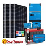 Instalacion fotovoltáica 5000 VA 13Kw/h, vivienda aislada.